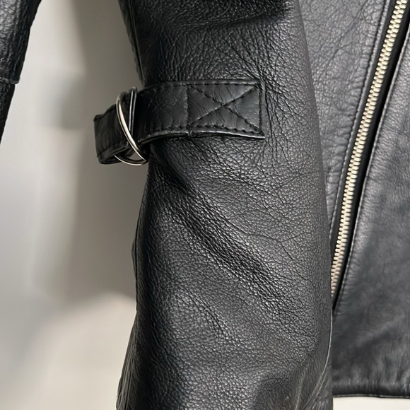 GUESS Leather black jacket - Picture 3 of 12